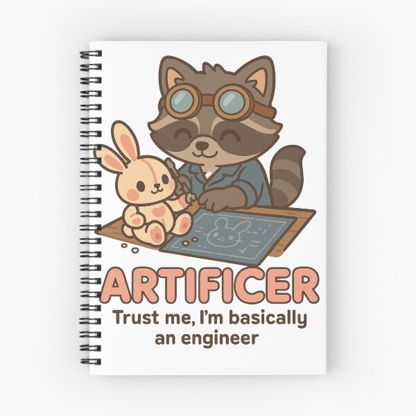Item preview, Artificer Raccoon – Trust Me, I’m Basically an Engineer designed and sold by OsoKawaii.