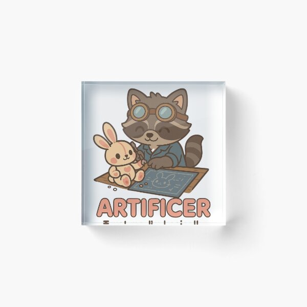 Item preview, Artificer Raccoon – Trust Me, I’m Basically an Engineer designed and sold by OsoKawaii.