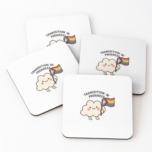 Item preview, Transition in Progress – Progress Flag Cloud Sticker designed and sold by IdleHype.