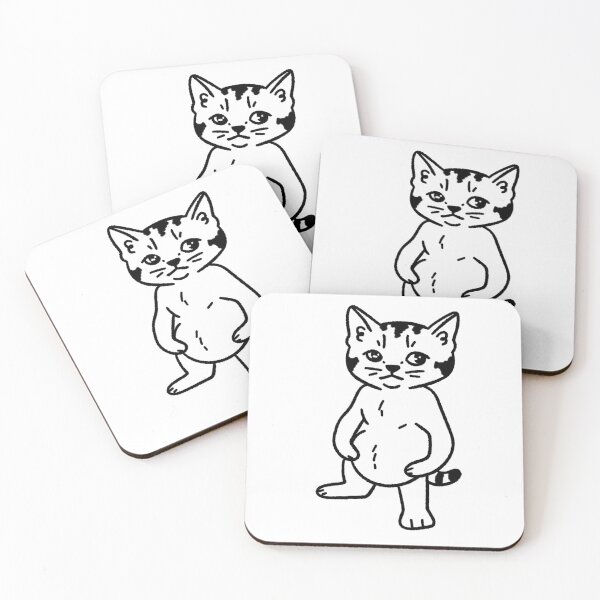 Item preview, Square Up Meme Cat Doodle designed and sold by DumbLittleTart.
