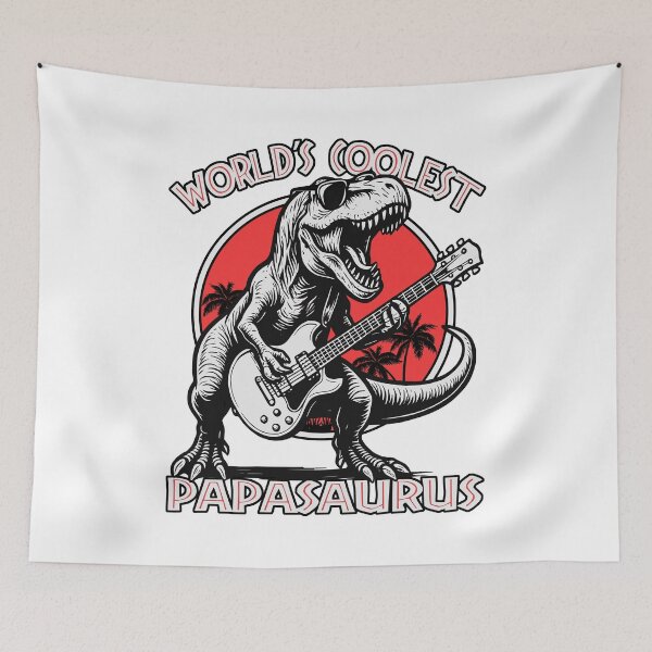 Item preview, World’s Coolest Papasaurus Funny Fathers Day T Rex Dinosaur Family Matching  designed and sold by Bad Kitty Designz.