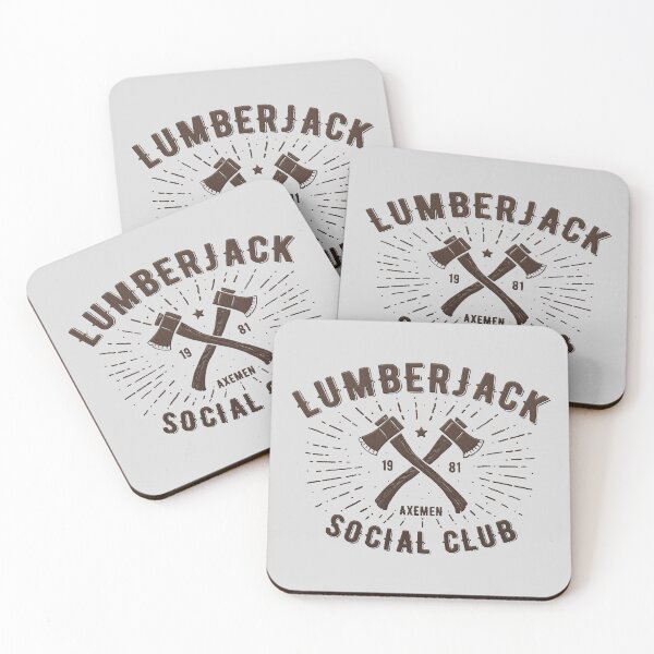 Item preview, embroidery iron patch textured graphic artwork - lumberjack (axe men) social club designed and sold by hayrpictures.