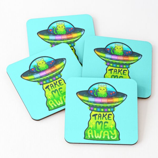 Item preview, Take Me Away Alien Kitty designed and sold by Athelynia.