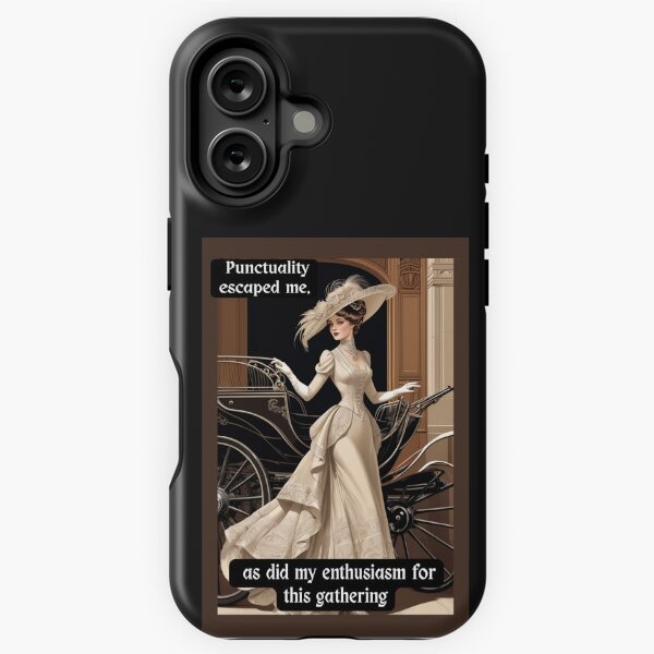 Item preview, Pünktlichkeit fehlte mir – Viktorianische Dame mit Kutsche | Witziger Gothic-Humor designed and sold by dreamparlor.