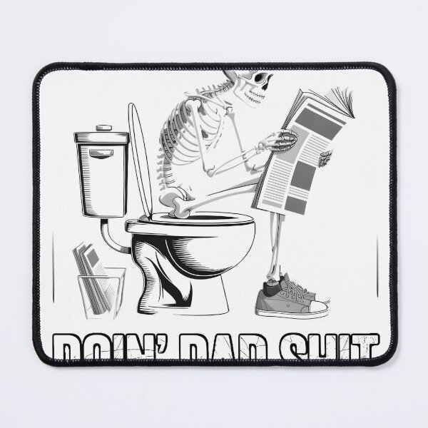 Item preview, Doin’ Dad Shit Funny Skeleton Dad Toilet designed and sold by MrFrostBear.