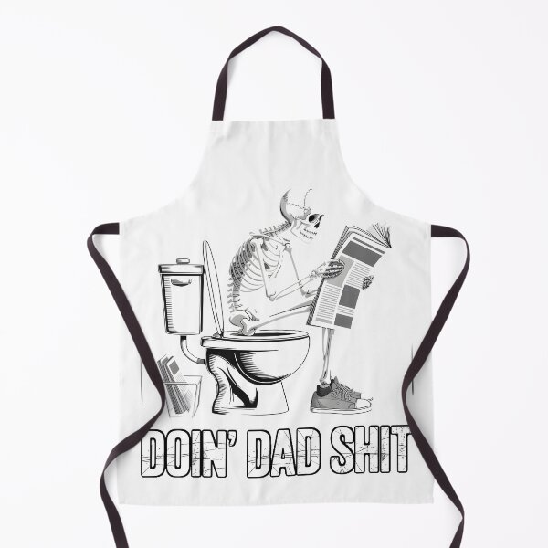 Item preview, Doin’ Dad Shit Funny Skeleton Dad Toilet designed and sold by MrFrostBear.