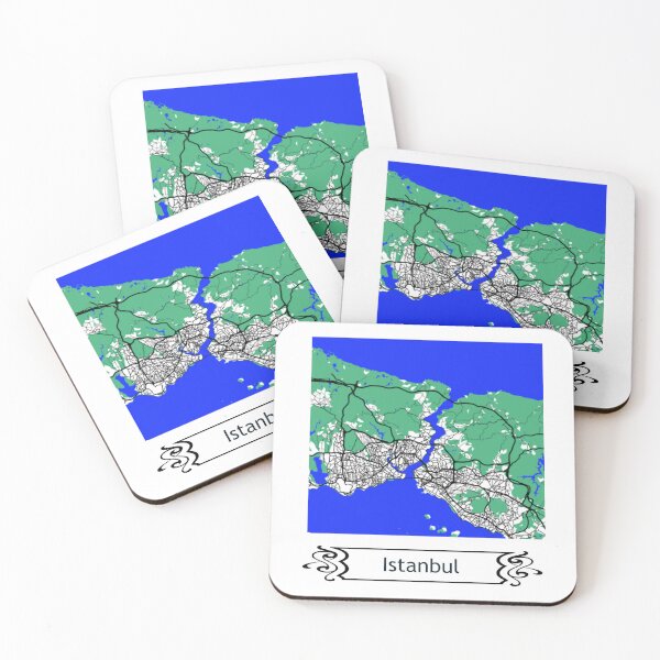 Item preview, Minimalist Map of Istanbul designed and sold by design2xstudio.