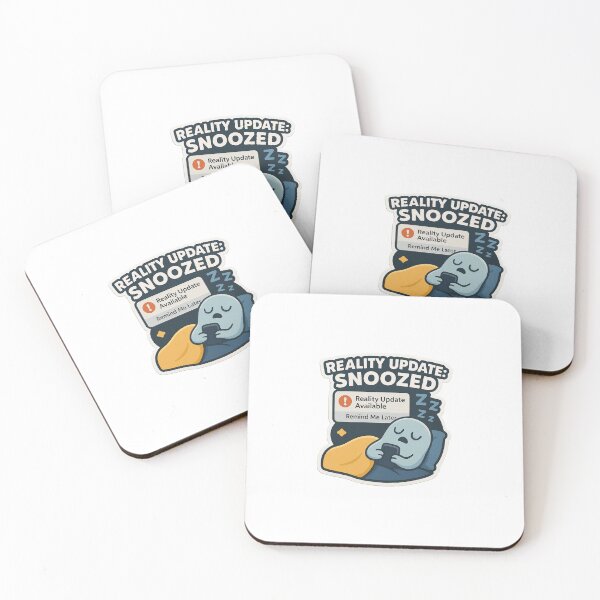 Item preview, Reality Update: Snoozed – Sleepy Notification Sticker designed and sold by IdleHype.
