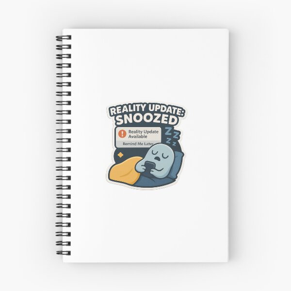 Item preview, Reality Update: Snoozed – Sleepy Notification Sticker designed and sold by IdleHype.
