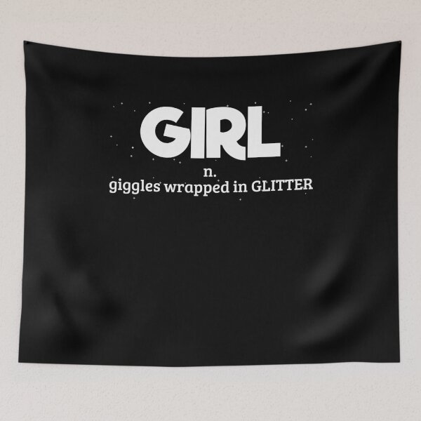 Item preview, A Girl Is Giggles Wrapped In Glitter designed and sold by SassyYetClassy.
