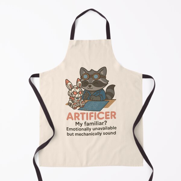 Item preview, Kawaii Raccoon Artificer & Mecha Bunny – D&D Style designed and sold by OsoKawaii.
