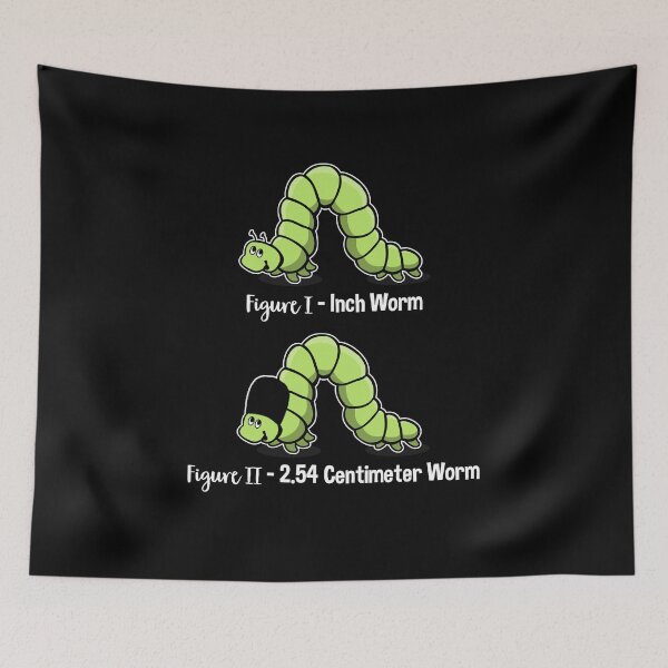 Item preview, The Inch Worm and The Metric Worm with Bearskin Hat designed and sold by SassyYetClassy.