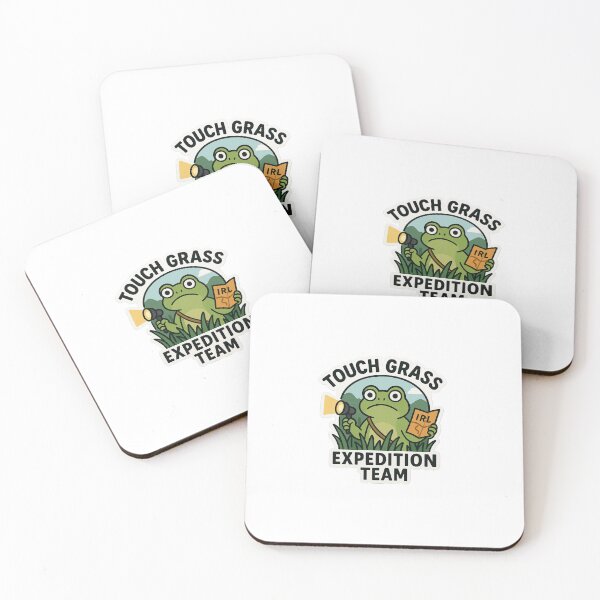 Item preview, Touch Grass Expedition Team – IRL Frog Sticker designed and sold by IdleHype.