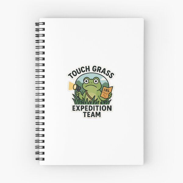 Item preview, Touch Grass Expedition Team – IRL Frog Sticker designed and sold by IdleHype.