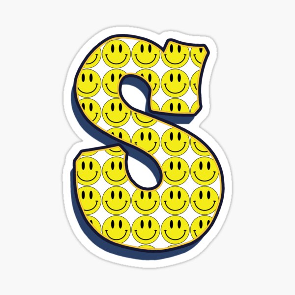 Letter S - Smile Sticker