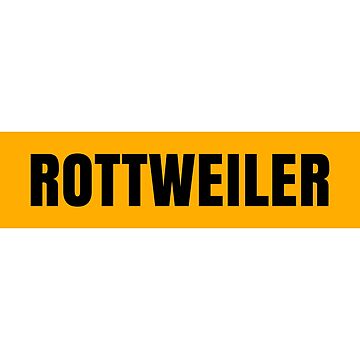 Artwork thumbnail, ROTTWEILER On Yellow | Gift For Rottweiler Lovers, Rottweiler Moms, Rottweiler Dads & Rottweiler Owners by K9ish