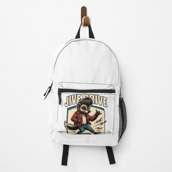 Item preview, Jive Drive – Retro Rockabilly Skunk Dancing Art designed and sold by JenniferCreaArte .