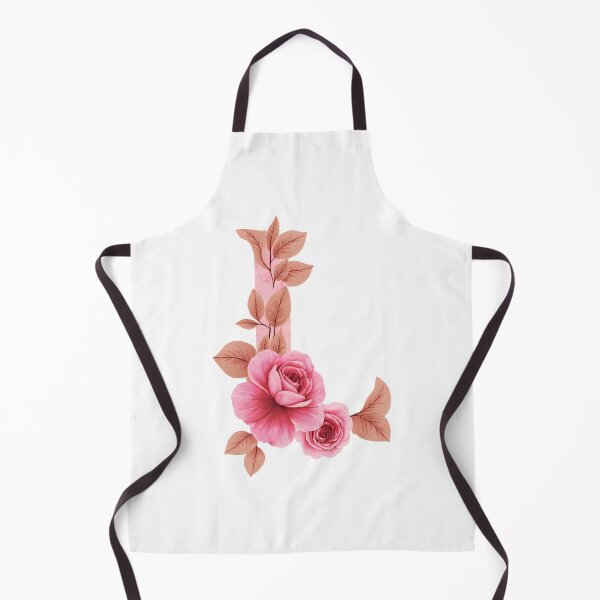 Item preview, Watercolor Floral Letter L with Pink Roses designed and sold by silviaol.