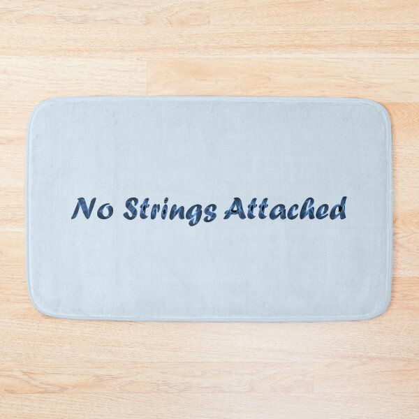 Item preview, No Strings Attached -- Fun Blue String Typography designed and sold by WD-Artist.