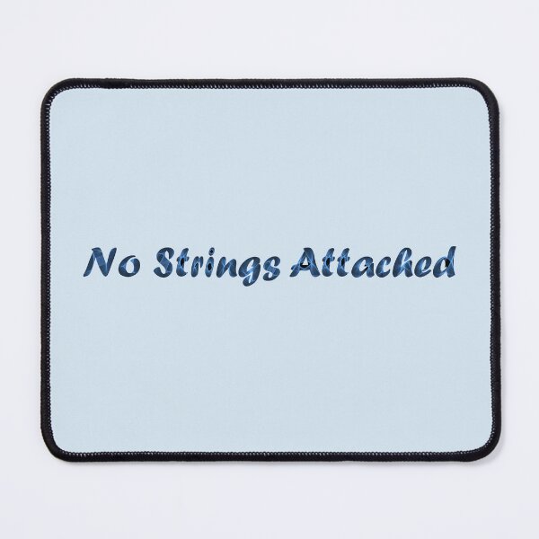 Item preview, No Strings Attached -- Fun Blue String Typography designed and sold by WD-Artist.
