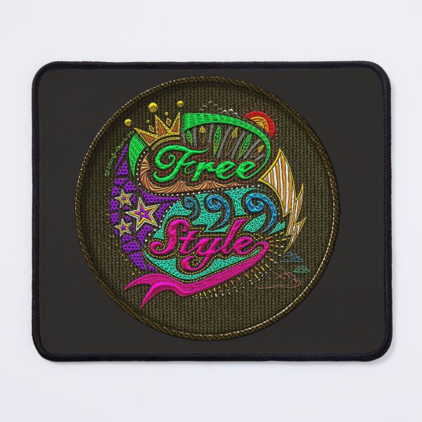 Item preview, embroidery iron patch textured graphic artwork - free style typo sketch doodle logo badge emblem  designed and sold by hayrpictures.