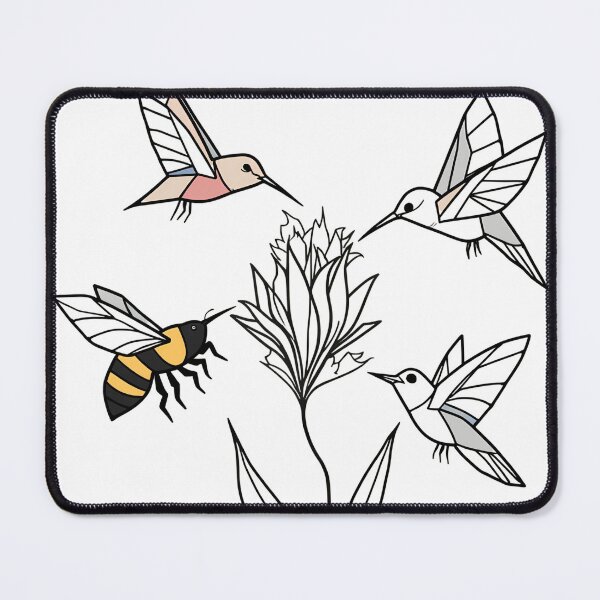 Item preview, Minimalist Geometric Pollinator Design | Origami-Inspired Bees, Butterflies & Hummingbirds designed and sold by VividByAmani.