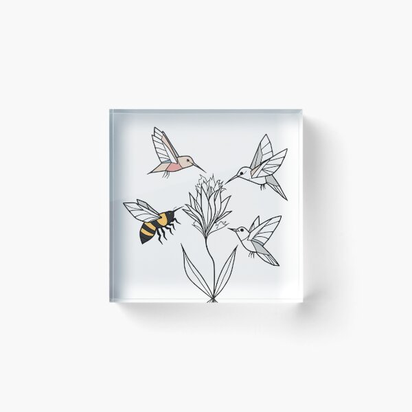Item preview, Minimalist Geometric Pollinator Design | Origami-Inspired Bees, Butterflies & Hummingbirds designed and sold by VividByAmani.