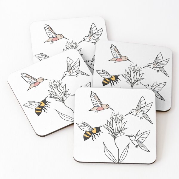 Item preview, Minimalist Geometric Pollinator Design | Origami-Inspired Bees, Butterflies & Hummingbirds designed and sold by VividByAmani.