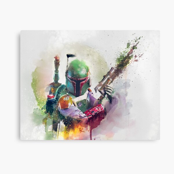 Bounty Hunter Watercolor Canvas Print