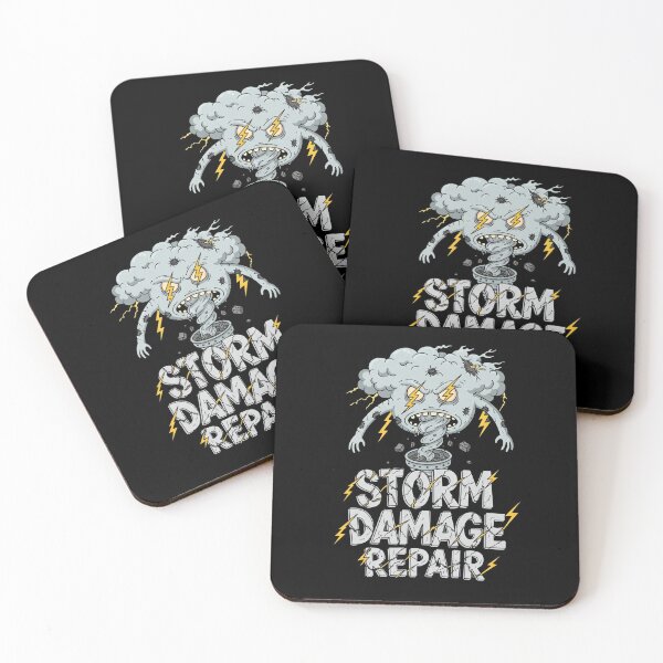 Item preview, Storm Damage Repair – Surreal Typography art by EgyApe designed and sold by egyape ⭐⭐⭐⭐⭐.