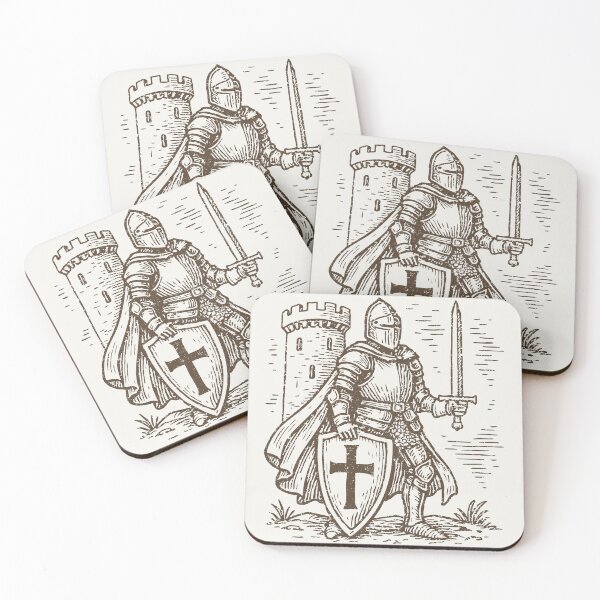 Item preview, Valiant Knight with Cross Shield – EST 1567 designed and sold by SteadyRolling.
