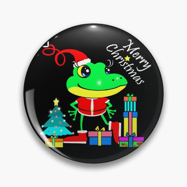Artikelvorschau, Frohe Weihnachten, Frosch entworfen und verkauft von Shirley cute art .