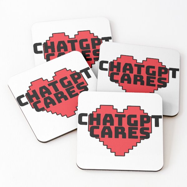 Item preview, ChatGPT Cares - Pixel Heart designed and sold by SageAndMe.