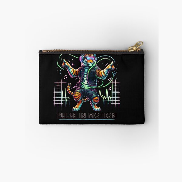 Item preview, Pulse in Motion – Neon Tiger Dance Art designed and sold by JenniferCreaArte .