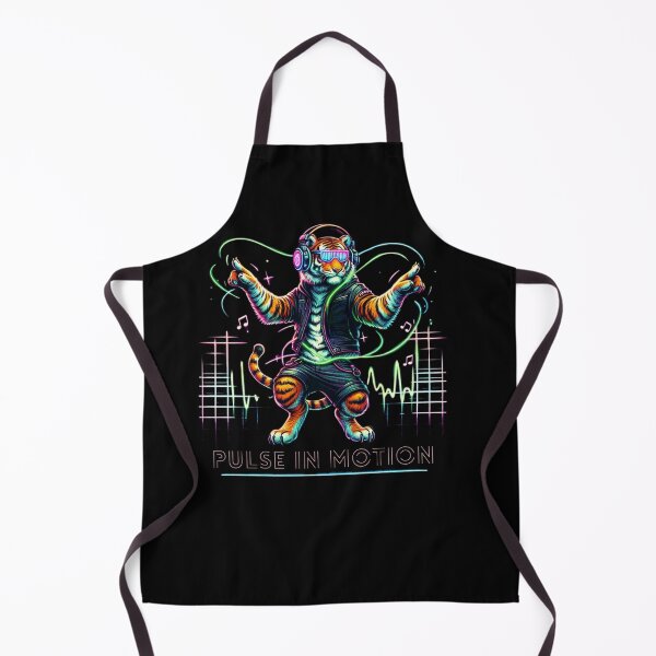 Item preview, Pulse in Motion – Neon Tiger Dance Art designed and sold by JenniferCreaArte .