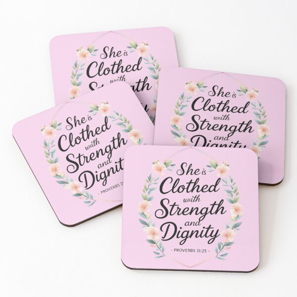 Item preview, She is Clothed with Strength and Dignity – Proverbs 31:25 designed and sold by jubileejungle.