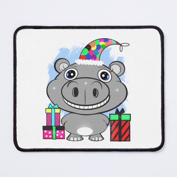 Item preview, Happy Christmas Hippo designed and sold by Shirley cute art .