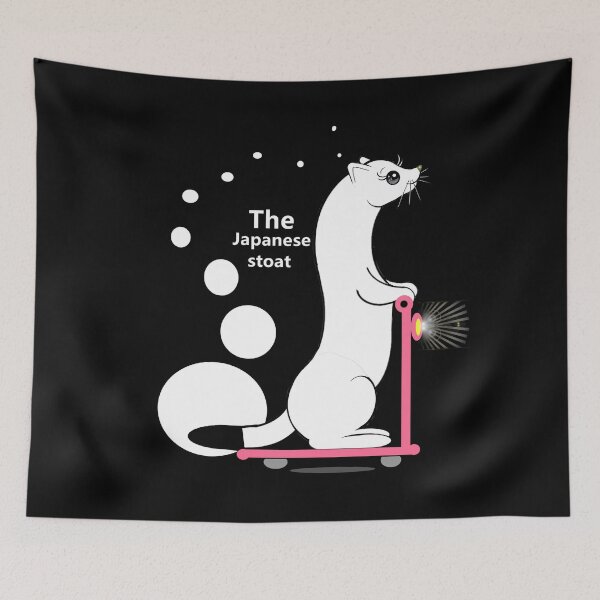 Item preview, Cute Japanese stoat  designed and sold by Shirley cute art .