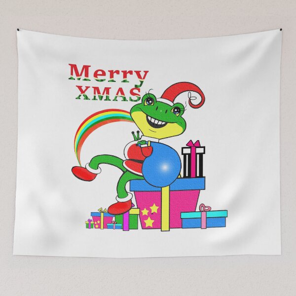 Item preview, Happy Frog Santa Claus - Merry Christmas  designed and sold by Shirley cute art .