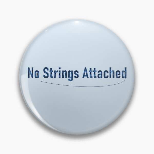 Artikelvorschau, „No Strings Attached“ Blaue String-Typografie mit String! entworfen und verkauft von WD-Artist.