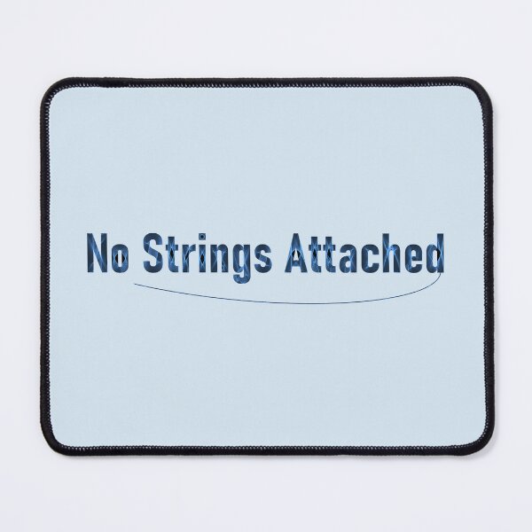 Item preview, "No Strings Attached" Blue String Typography with String! designed and sold by WD-Artist.