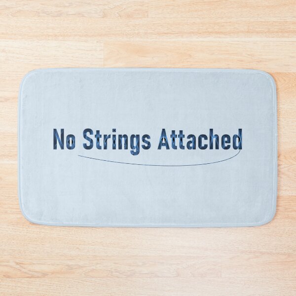 Item preview, "No Strings Attached" Blue String Typography with String! designed and sold by WD-Artist.