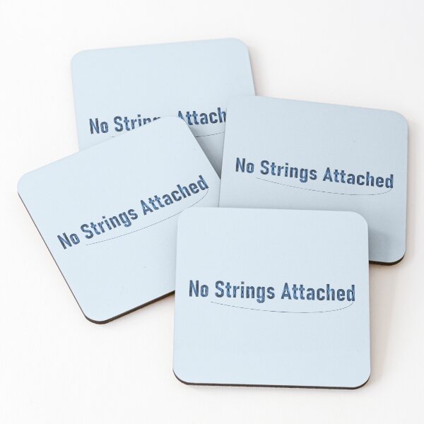 Item preview, "No Strings Attached" Blue String Typography with String! designed and sold by WD-Artist.