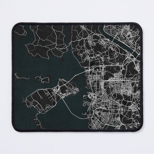 Item preview, Incheon City Map of South Korea - Dark designed and sold by deMAP.