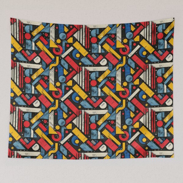 Item preview, Vibrant Abstract Geometric Flow Pattern designed and sold by NTGUILTY.