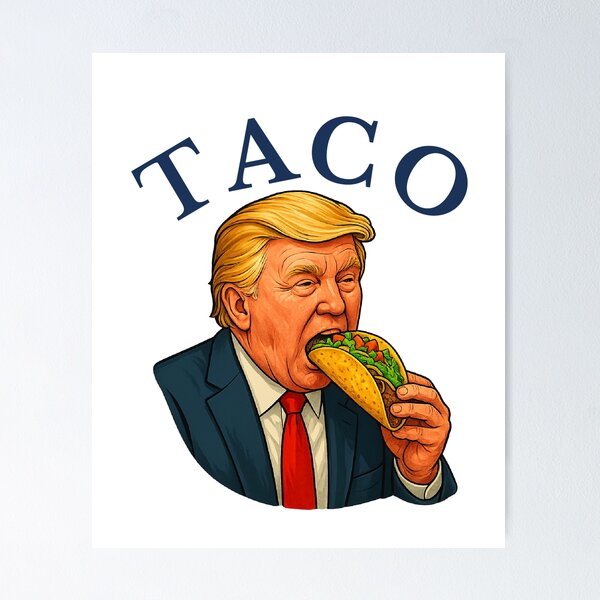 Item preview, Trump Always Chickens Out – Funny Political TACO  designed and sold by The Junto Shop.