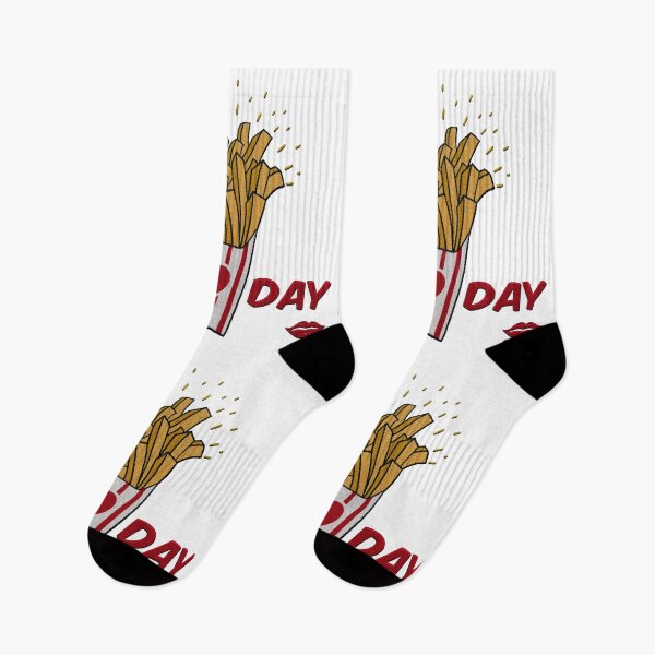 Item preview, embroidery iron patch textured graphic artwork - its fry day (its friday) french fries funny logo badge emblem  designed and sold by hayrpictures.