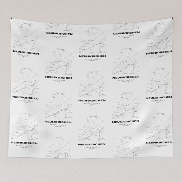 Item preview, Neunkirchen Map – Sleek Lower Austria Town Map Art designed and sold by RM-Journey.