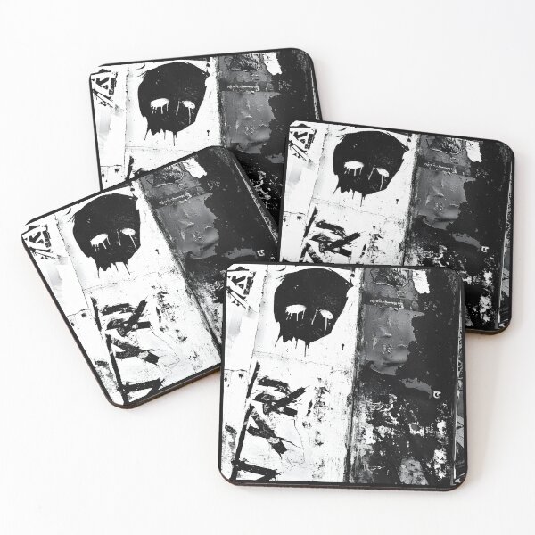 Item preview, Print0029 - GRIME DROPS - Tag it Your Way - Graffiti Tagger Blank - urban noir grunge backdrop, grayscale-style templates for Street Artists, Taggers, Bomberz • GRAFFITI BLANKS • Tag-Ready | Art-Ready designed and sold by NoveltyVariety.