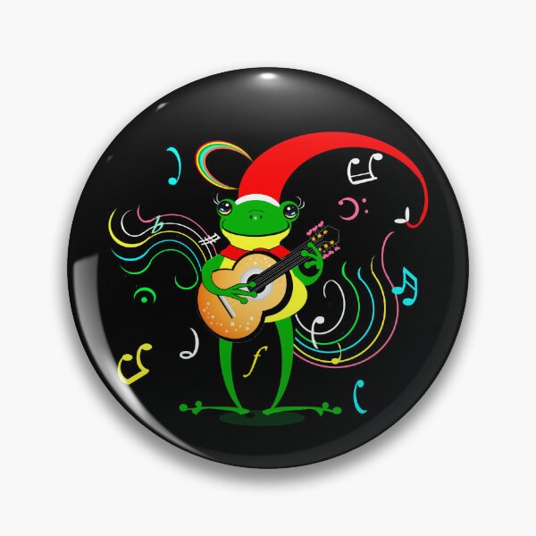 Artikelvorschau, Frohe Weihnachten, Frosch spielt Gitarre entworfen und verkauft von Shirley cute art .